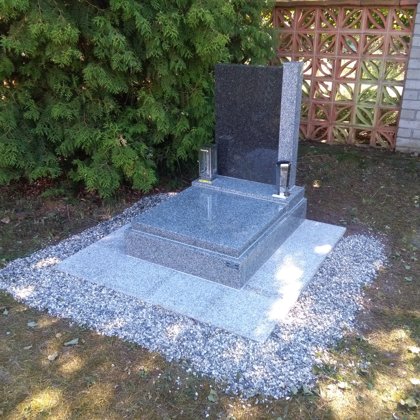 Vzor č. 16 - Urnový pomník Vahlovice + Impala vel. 70x90 se sloupkem