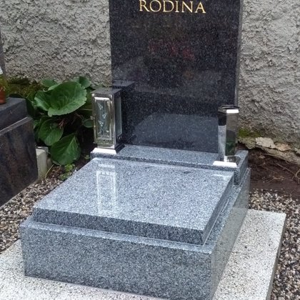 Vzor č. 19 - Urnový pomník vel. 60x70 Vápenice + Impala