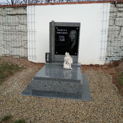 Vzor č.1 - Urnový pomník Vahlovice s lezinkou vel. 70x90