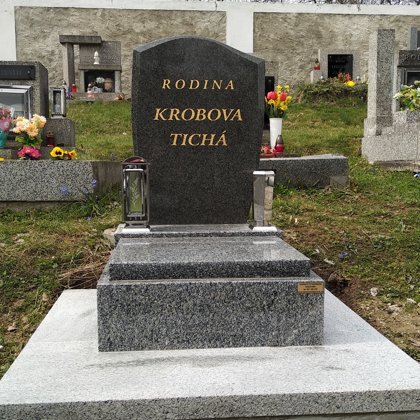 Vzor č. 28 - Urnový pomník vel. 60x70 Vahlovice + Impala