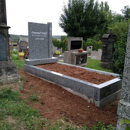 Vzor č.58- jednohrob bez zákrytoých desek