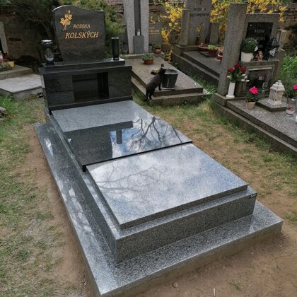 Vzor č. 59 - Luxusní jednohrob, kobinace vahlovice + Imapala