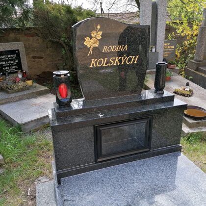 Vzor č. 59 - Luxusní jednohrob, kobinace vahlovice + Imapala