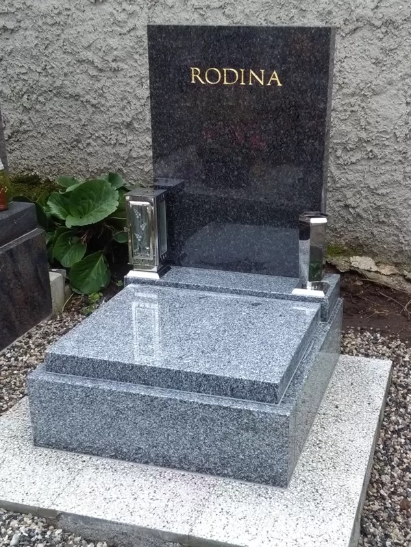 Vzor č. 19 - Urnový pomník vel. 60x70 Vápenice + Impala