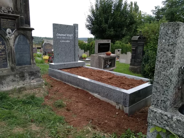Vzor č.58- jednohrob bez zákrytoých desek